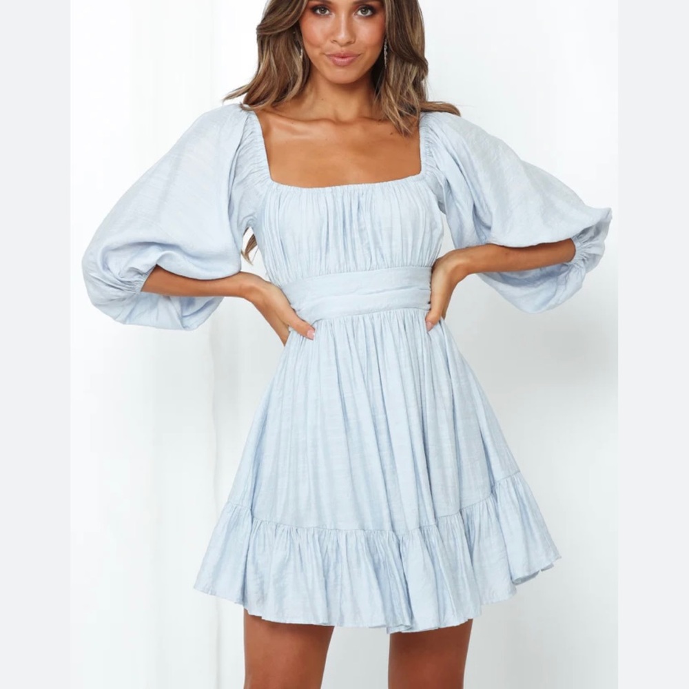 THIS IS ESPIONAGE DRESS BLUE hello molly